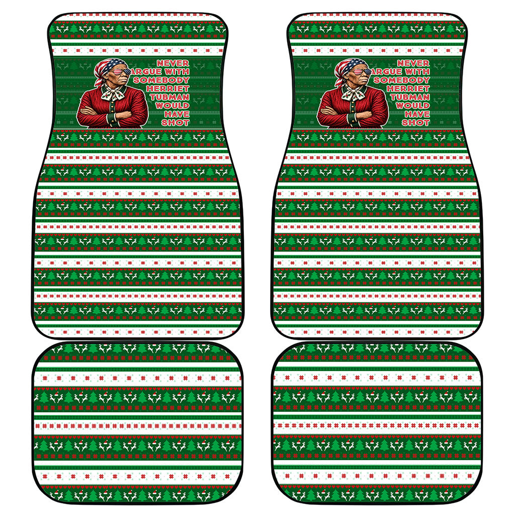 Harriet Tubman Christmas Car Mats Pattern African American