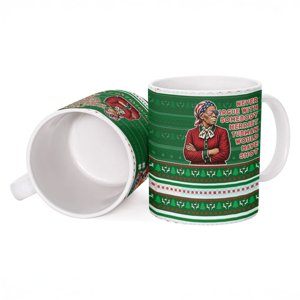 Harriet Tubman Christmas Ceramic Mug Pattern African American