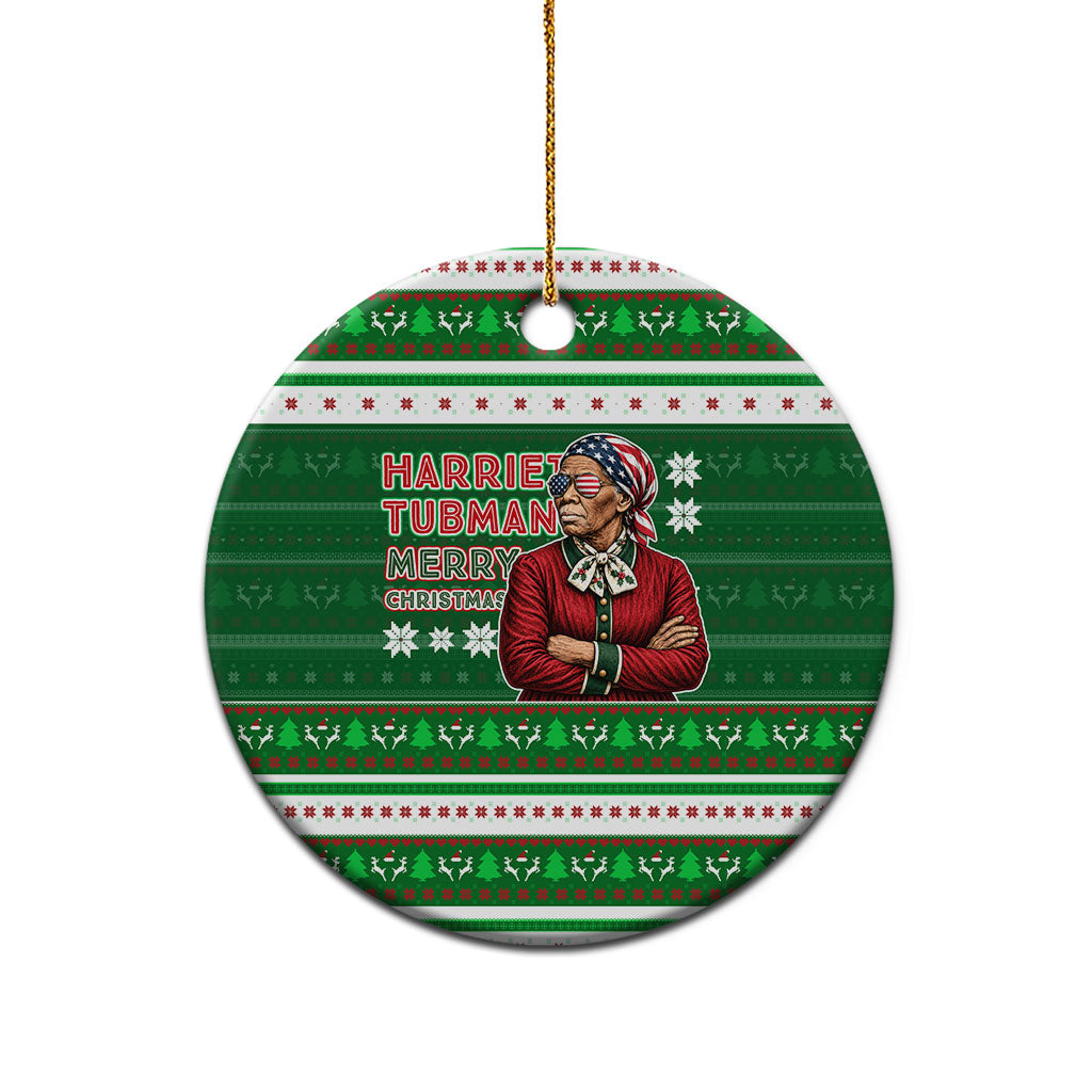 Harriet Tubman Christmas Ceramic Ornament Pattern African American