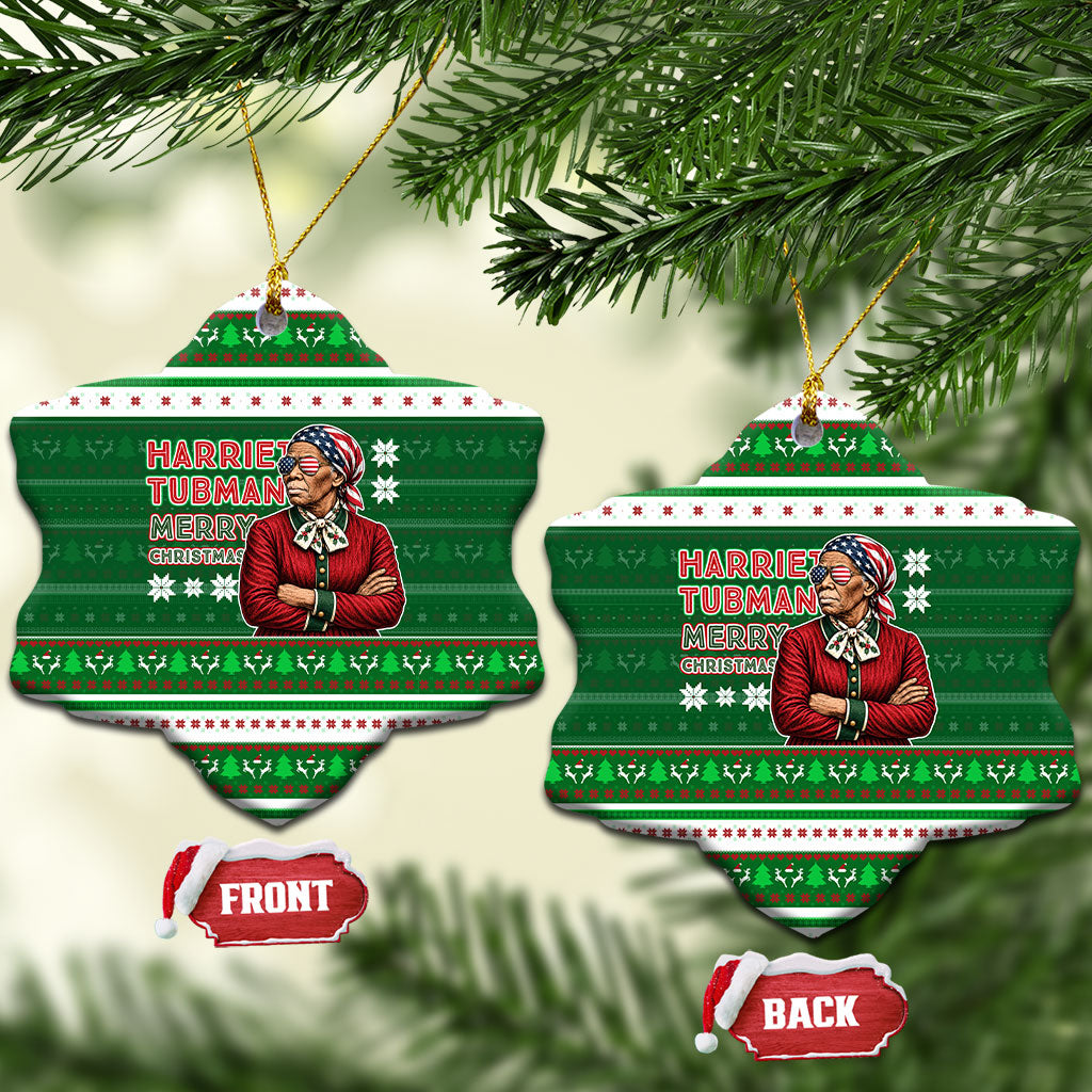 Harriet Tubman Christmas Ceramic Ornament Pattern African American