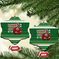 Harriet Tubman Christmas Ceramic Ornament Pattern African American