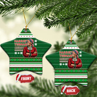 Harriet Tubman Christmas Ceramic Ornament Pattern African American