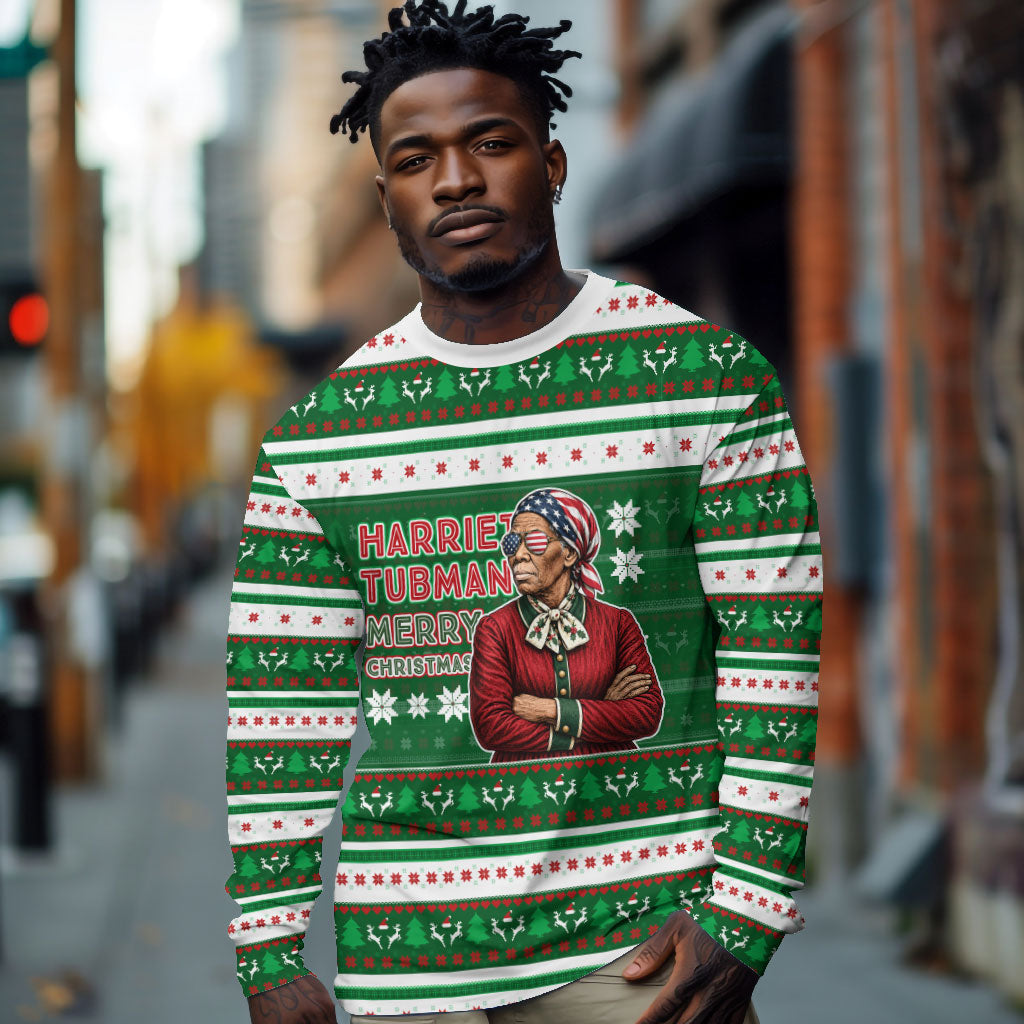 Harriet Tubman Christmas Long Sleeve Shirt Pattern African American