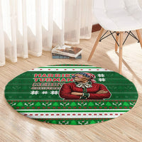 Harriet Tubman Christmas Round Carpet Pattern African American