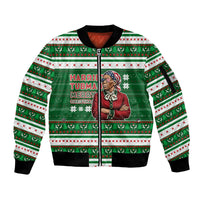 Harriet Tubman Christmas Sleeve Zip Bomber Jacket Pattern African American