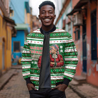 Harriet Tubman Christmas Sleeve Zip Bomber Jacket Pattern African American