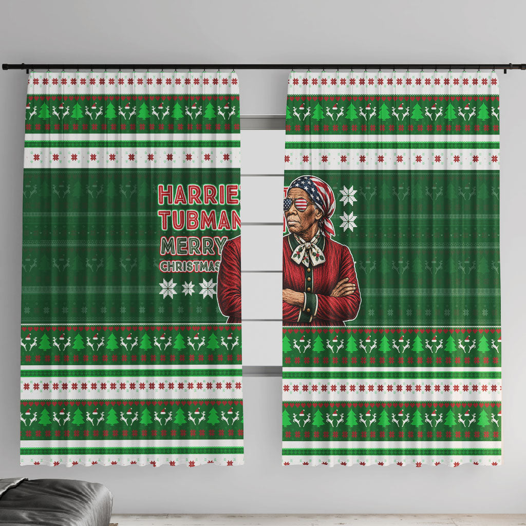Harriet Tubman Christmas Window Curtain Pattern African American