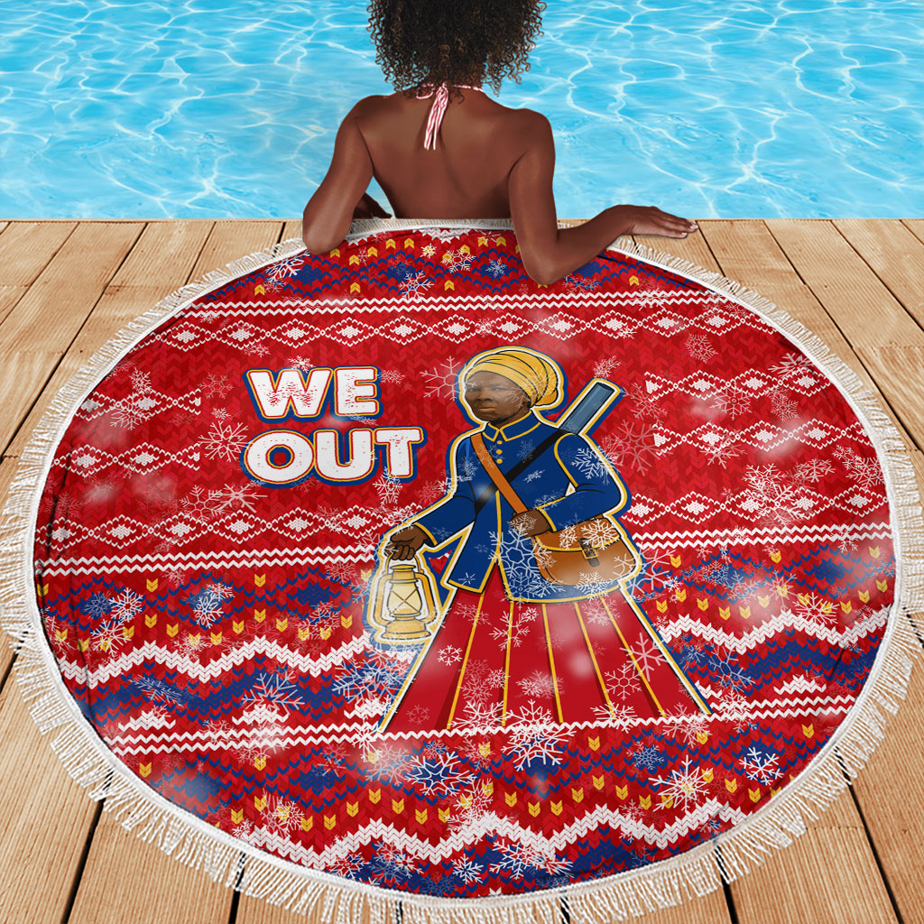 Harriet Tubman Christmas Beach Blanket Pattern We Out African American