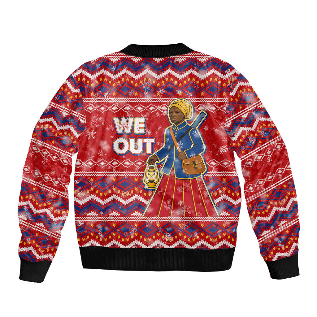 Harriet Tubman Christmas Bomber Jacket Pattern We Out African American