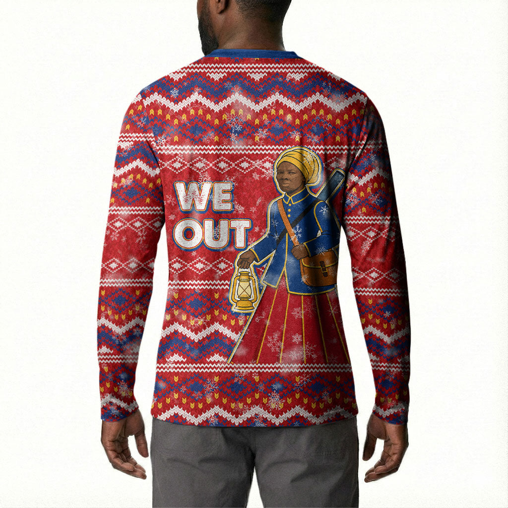 Harriet Tubman Christmas Button Sweatshirt Pattern We Out African American