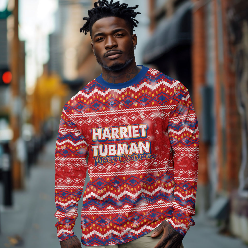 Harriet Tubman Christmas Long Sleeve Shirt Pattern We Out African American