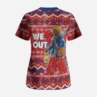 Harriet Tubman Christmas Scrub Top Pattern We Out African American