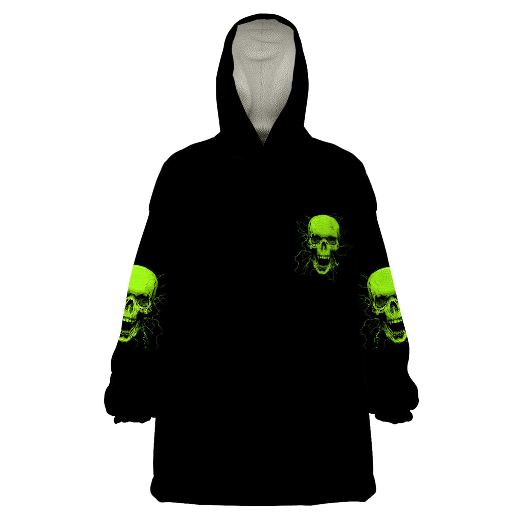 I'm A Nice Person Skull Wearable Blanket Hoodie - Wonder Print Shop