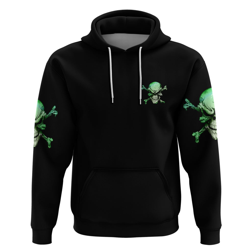 When I Was Born Mad Skull Hoodie - Wonder Print Shop