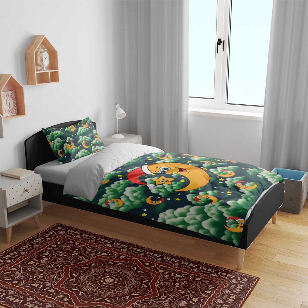 Christmas Moon and Star Bedding Set Xmas Holiday Patterns - Wonder Print Shop
