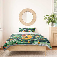 Christmas Moon and Star Bedding Set Xmas Holiday Patterns - Wonder Print Shop