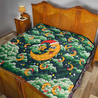Christmas Moon and Star Quilt Xmas Holiday Patterns - Wonder Print Shop