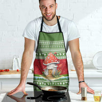 Christmas Mushroom House Apron Xmas Holiday Patterns - Wonder Print Shop
