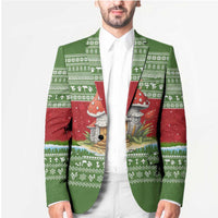 Christmas Mushroom House Blazer Xmas Holiday Patterns - Wonder Print Shop