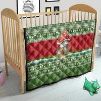 Christmas Mushroom House Quilt Xmas Holiday Patterns - Wonder Print Shop