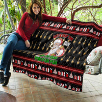 Santa Claus Christmas Quilt Xmas Holiday Patterns - Wonder Print Shop