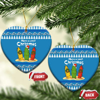 Santa Fist Christmas Ceramic Ornament Xmas Holiday Patterns - Wonder Print Shop