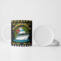 Santa On A Boat Christmas Ceramic Mug Xmas Holiday Patterns - Wonder Print Shop