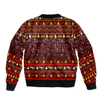 Santassic Park Santa Claus Christmas Bomber Jacket Xmas Holiday Patterns - Wonder Print Shop