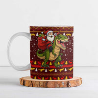 Santassic Park Santa Claus Christmas Ceramic Mug Xmas Holiday Patterns - Wonder Print Shop