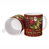 Santassic Park Santa Claus Christmas Ceramic Mug Xmas Holiday Patterns - Wonder Print Shop