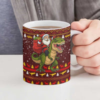 Santassic Park Santa Claus Christmas Ceramic Mug Xmas Holiday Patterns - Wonder Print Shop