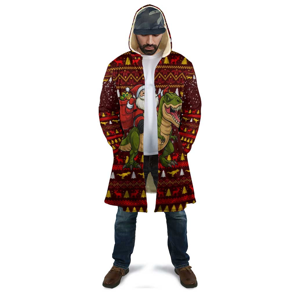 Santassic Park Santa Claus Christmas Cloak Xmas Holiday Patterns - Wonder Print Shop