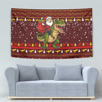 Santassic Park Santa Claus Christmas Tapestry Xmas Holiday Patterns - Wonder Print Shop