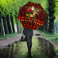 Santassic Park Santa Claus Christmas Umbrella Xmas Holiday Patterns - Wonder Print Shop