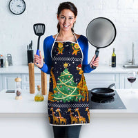 Love Giraffe Christmas Apron Xmas Holiday Patterns - Wonder Print Shop