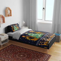 Love Giraffe Christmas Bedding Set Xmas Holiday Patterns - Wonder Print Shop