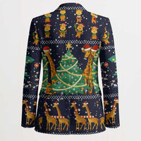 Love Giraffe Christmas Blazer Xmas Holiday Patterns - Wonder Print Shop