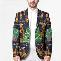 Love Giraffe Christmas Blazer Xmas Holiday Patterns - Wonder Print Shop