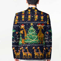 Love Giraffe Christmas Blazer Xmas Holiday Patterns - Wonder Print Shop