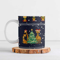 Love Giraffe Christmas Ceramic Mug Xmas Holiday Patterns - Wonder Print Shop