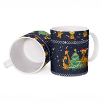 Love Giraffe Christmas Ceramic Mug Xmas Holiday Patterns - Wonder Print Shop