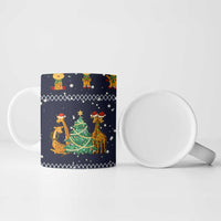Love Giraffe Christmas Ceramic Mug Xmas Holiday Patterns - Wonder Print Shop