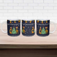Love Giraffe Christmas Ceramic Mug Xmas Holiday Patterns - Wonder Print Shop
