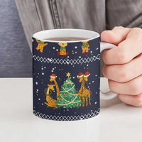 Love Giraffe Christmas Ceramic Mug Xmas Holiday Patterns - Wonder Print Shop