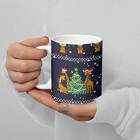 Love Giraffe Christmas Ceramic Mug Xmas Holiday Patterns - Wonder Print Shop