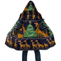 Love Giraffe Christmas Cloak Xmas Holiday Patterns - Wonder Print Shop