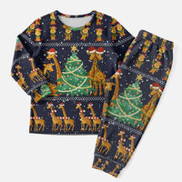Love Giraffe Christmas Pajama Set Xmas Holiday Patterns - Wonder Print Shop