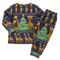 Love Giraffe Christmas Pajama Set Xmas Holiday Patterns - Wonder Print Shop