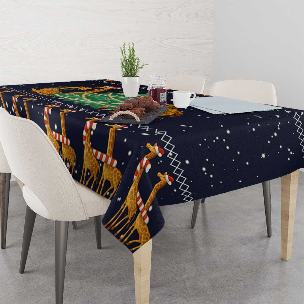 Love Giraffe Christmas Tablecloth Xmas Holiday Patterns - Wonder Print Shop