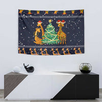 Love Giraffe Christmas Tapestry Xmas Holiday Patterns - Wonder Print Shop
